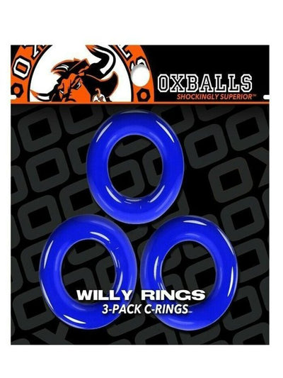 Oxballs Willy Rings 3 Pack Blue 1